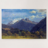 Die Alpen von Visp, Albert Bierstadt Puzzle (Horizontal)