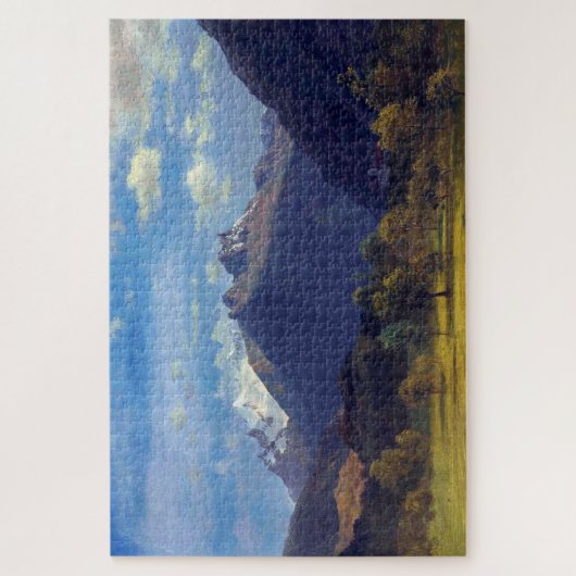 Die Alpen von Visp, Albert Bierstadt Puzzle (Vertikal)