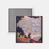 Die Alpenstraße Magnet (Vorderseite/Rückseite)