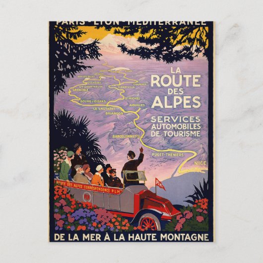Die Alpenstraße Postkarte (Vorderseite)