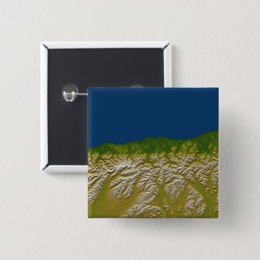 Die Alpenverwerfung an der Westküste Button (Vorne & Hinten)