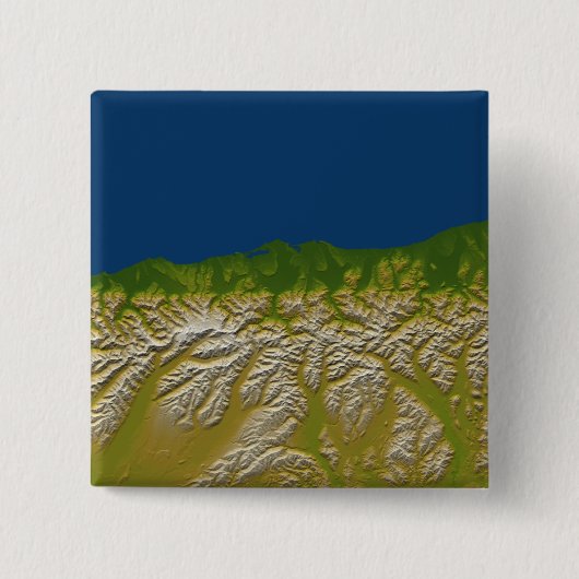 Die Alpenverwerfung an der Westküste Button (Vorderseite)