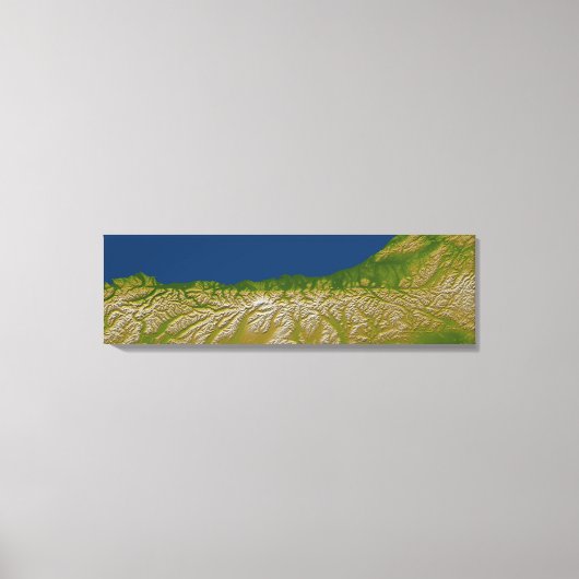 Die Alpenverwerfung an der Westküste Leinwanddruck (Vorderseite)