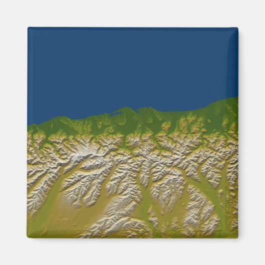 Die Alpenverwerfung an der Westküste Magnet (Vorne)