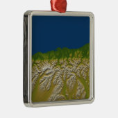 Die Alpenverwerfung an der Westküste Ornament Aus Metall (Rechts)