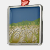 Die Alpenverwerfung an der Westküste Ornament Aus Metall (Links)