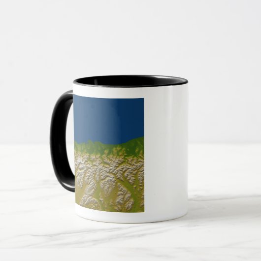 Die Alpenverwerfung an der Westküste Tasse (Vorderseite Links)