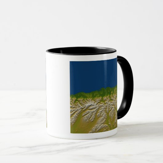 Die Alpenverwerfung an der Westküste Tasse (VorderseiteRechts)