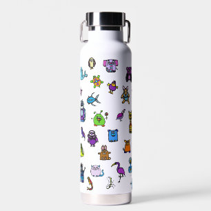 Die Alphabetbuchfiguren - Wasserflasche Trinkflasche