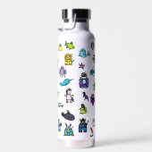 Die Alphabetbuchfiguren - Wasserflasche Trinkflasche (Rechts)