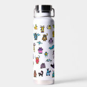 Die Alphabetbuchfiguren - Wasserflasche Trinkflasche (Rückseite)