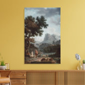 Die Alphütte Leinwanddruck (Insitu (Wohnzimmer))