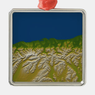 Die alpine Störung entlang der Westküste Ornament Aus Metall