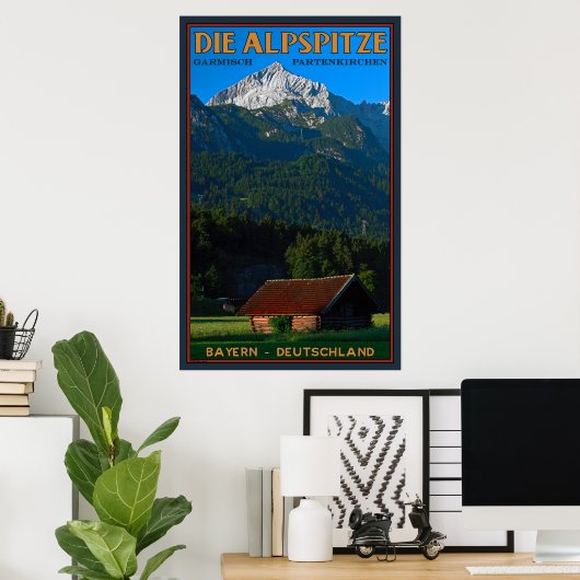 Die Alpspitze Poster (Heimbüro)