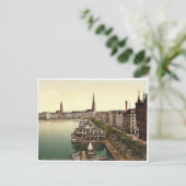 Die Alster-Kathedrale, Junfernsteig, Hamburg, Deut Postkarte (Stehend Vorderseite)