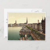 Die Alster-Kathedrale, Junfernsteig, Hamburg, Deut Postkarte (Vorne/Hinten)
