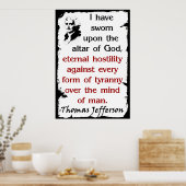 Die Altar Gottes Poster (Küche)