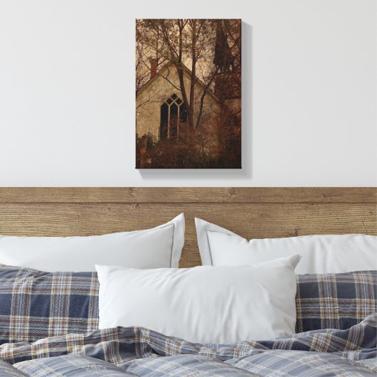 Die alte abandonierte Kirche Leinwanddruck (Insitu (Schlafzimmer))