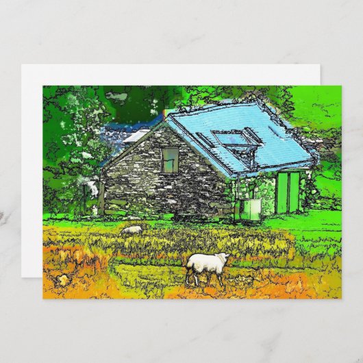 DIE ALTE BARN-EINLADUNG (Vorne/Hinten)