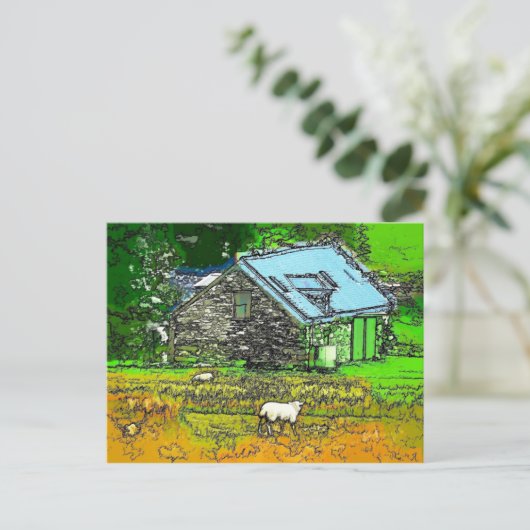 DIE ALTE BARN POSTKARTE (Stehend Vorderseite)