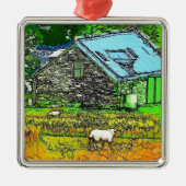 DIE ALTE BARN SILBERNES ORNAMENT (Vorne)