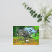 DIE ALTE BARN VISITENKARTE (Stehend Vorderseite)