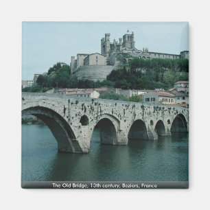 Die alte Brücke, 13. Jahrhundert, Beziers, Magnet