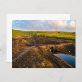 Die alte Brücke der Bäume Postkarte