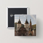 Die Alte Brucke in der Altstadt, Heidelberg, Deuts Button (Vorne & Hinten)