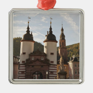 Die Alte Brücke in der Altstadt von Heidelberg, De Silbernes Ornament