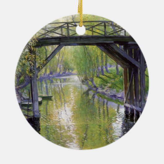 Die Alte Brücke (mit Typ Rose) Keramik Ornament (Hinten)