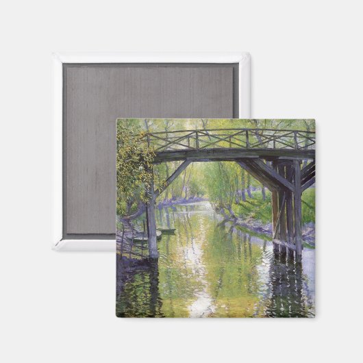 Die Alte Brücke (mit Typ Rose) Magnet (Vorderseite/Rückseite)