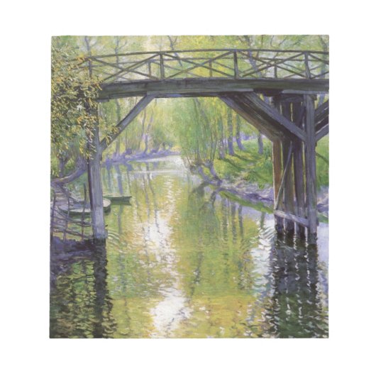 Die Alte Brücke (mit Typ Rose) Notizblock (Vorderseite)