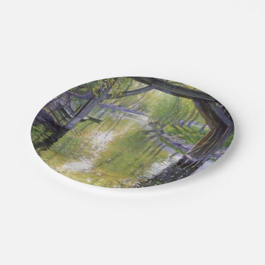 Die Alte Brücke (mit Typ Rose) Pappteller (Schrägansicht)