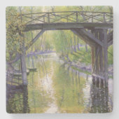 Die Alte Brücke (mit Typ Rose) Steinuntersetzer (Vorderseite)