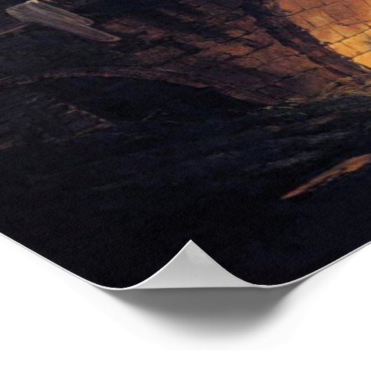 Die alte Brücke Poster (Ecke)