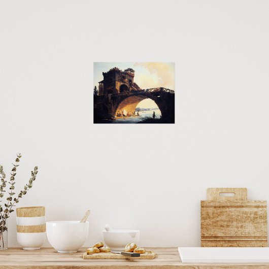 Die alte Brücke Poster (Küche)