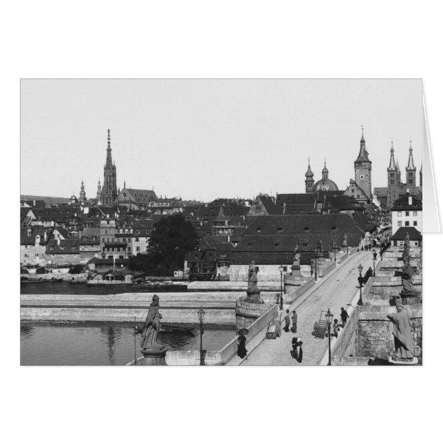 Die alte Brücke über den Main (Vorderseite (Horizontal))