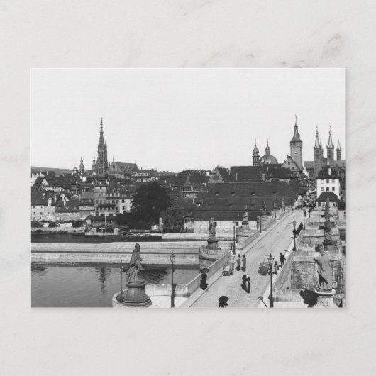 Die alte Brücke über den Main Postkarte (Vorderseite)