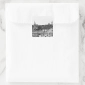 Die alte Brücke über den Main Quadratischer Aufkleber (Tasche)