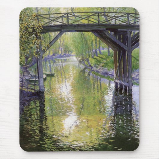 Die alte Brücke (von Guy Rose) Mousepad (Vorne)