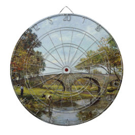 Die alte Brücke (von Theodore Robinson) Dartscheibe