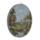 Die alte Brücke (von Theodore Robinson) Dartscheibe (Vorderseite Links)