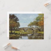 Die alte Brücke (von Theodore Robinson) Karte (Vorderseite/Rückseite Beispiel)