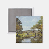 Die alte Brücke (von Theodore Robinson) Magnet (Vorderseite/Rückseite)