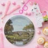 Die alte Brücke (von Theodore Robinson) Pappteller (Party)