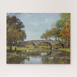 Die alte Brücke (von Theodore Robinson) Puzzle