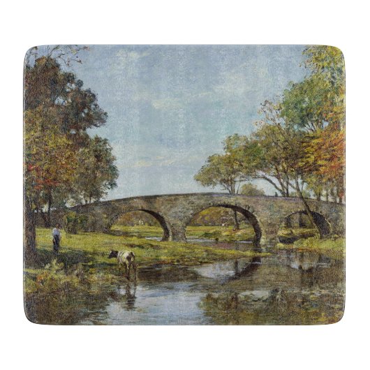 Die alte Brücke (von Theodore Robinson) Schneidebrett (Vorderseite)