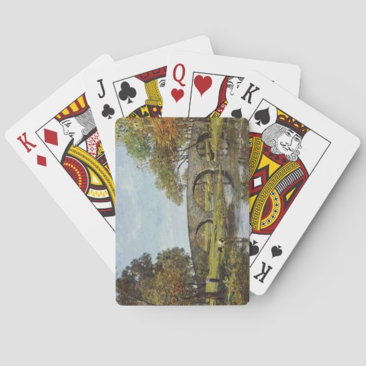 Die alte Brücke (von Theodore Robinson) Spielkarten (Rückseite)