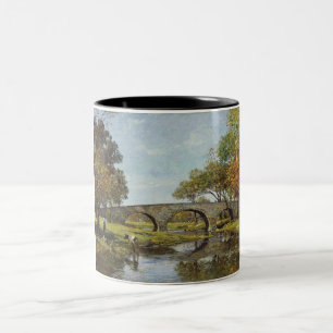 Die alte Brücke (von Theodore Robinson) Zweifarbige Tasse